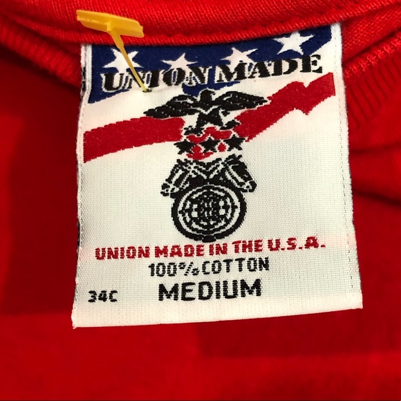 Vintage Union Worker Pocket T-Shirt Made in USA - Picture 5 of 6
